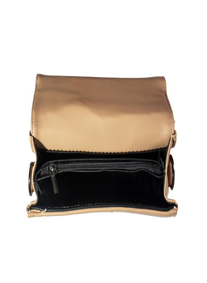 Heartbeat Crossbody Sling Bag for Women | Stylish crossbody sling-bag for girls/women (Apricot) - Image 5